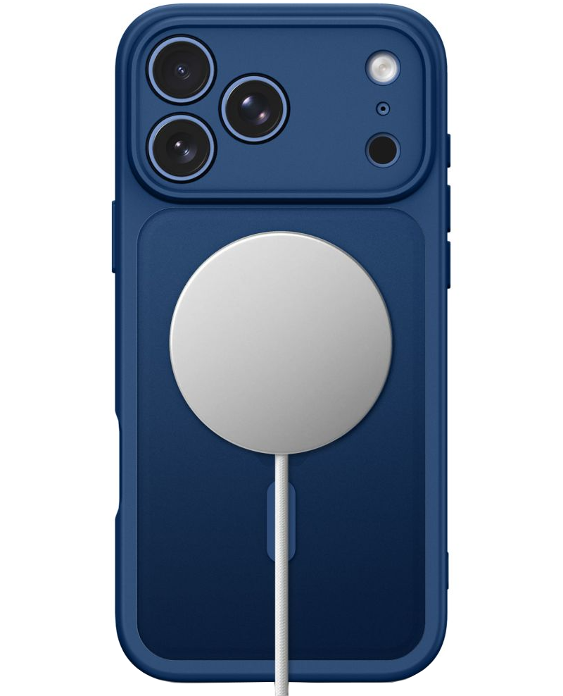 Coque MagSafe pour Apple iPhone 18 Pro / 17 Pro, Tech-Protect, BasicMag, Bleu Marine Mat