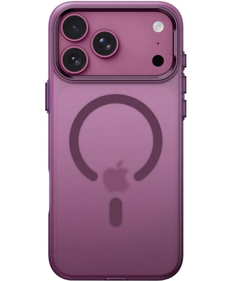 Coque MagSafe pour Apple iPhone 18 Pro / 17 Pro, Tech-Protect, MagZero, Bordeaux Mat