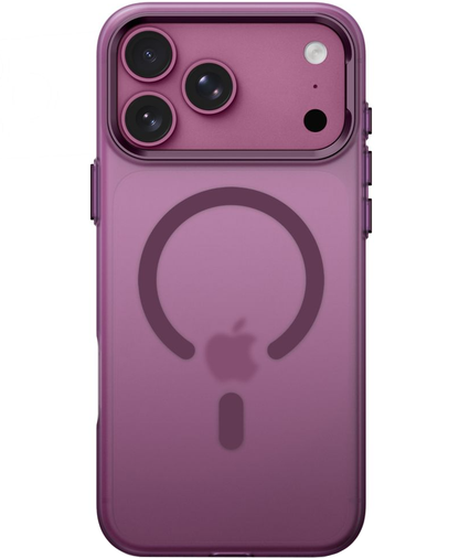 Coque MagSafe pour Apple iPhone 18 Pro / 17 Pro, Tech-Protect, MagZero, Bordeaux Mat