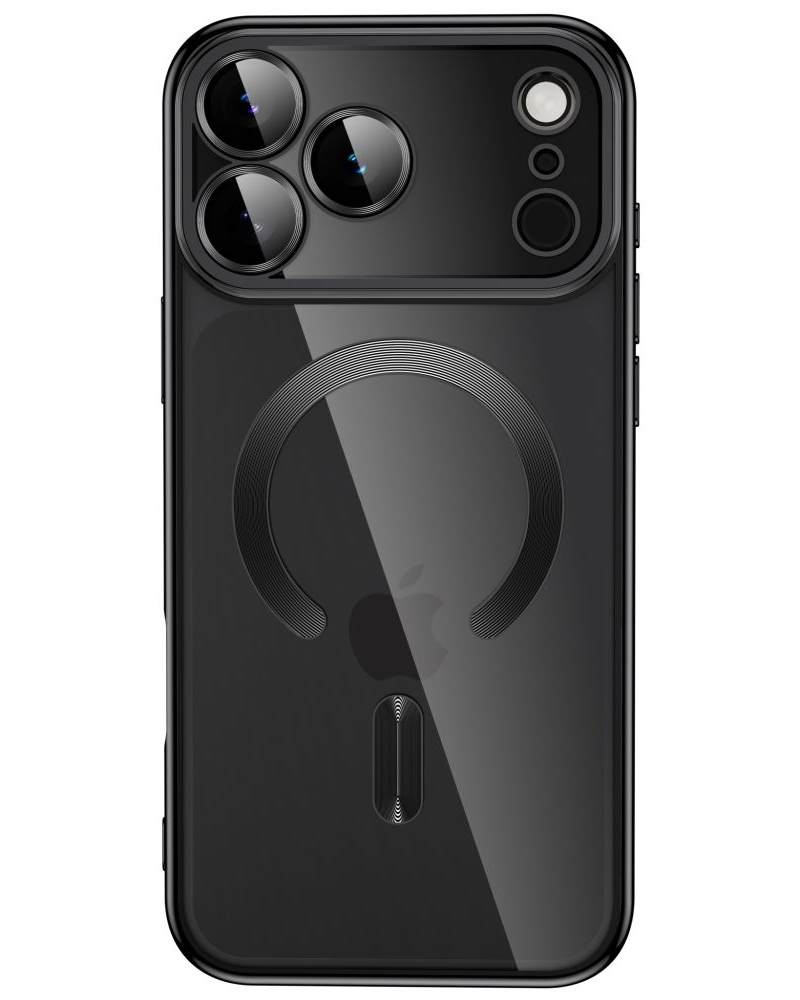 Coque MagSafe pour Apple iPhone 18 Pro / 17 Pro, Tech-Protect, Magflex, Noir Satiné