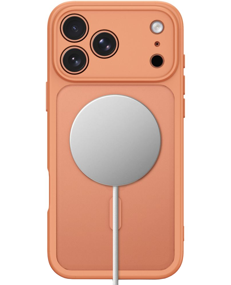 Coque MagSafe pour Apple iPhone 18 Pro Max / 17 Pro Max, Tech-Protect, BasicMag, Orange Mat