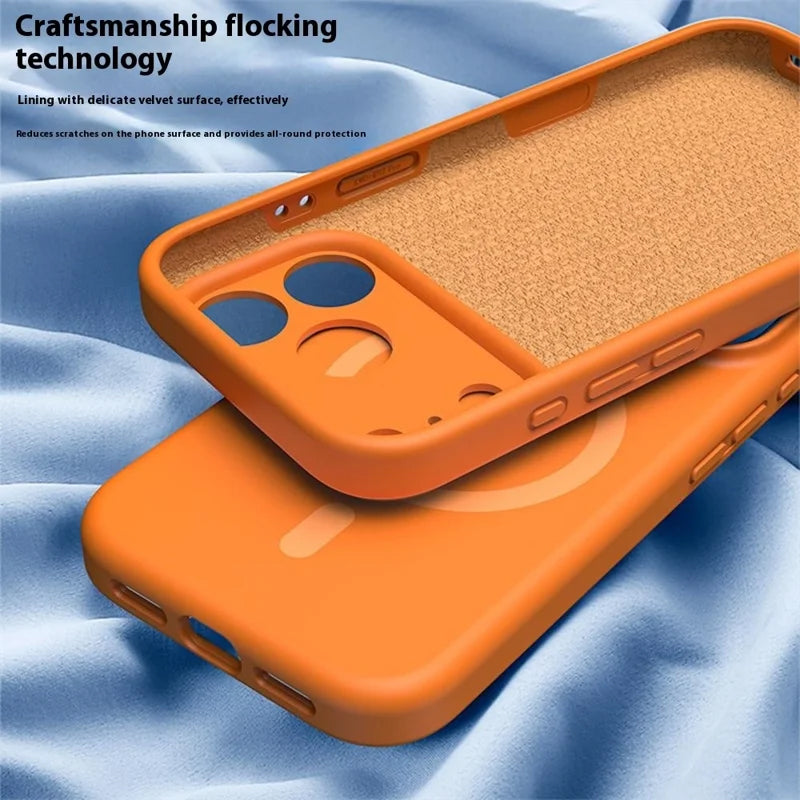MagSafe-hoesje voor Apple iPhone 17 Pro, OEM, vloeibaar siliconen, turquoise