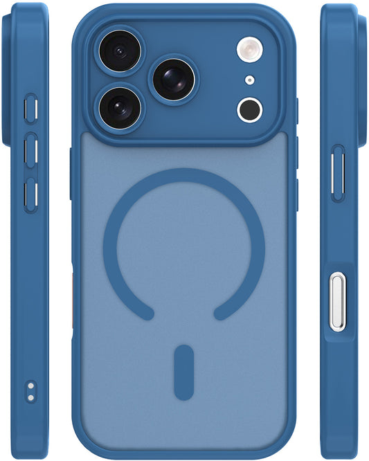 MagSafe Case for Apple iPhone 18 Pro Max / 17 Pro Max, Etteri, Matt Mag, Navy Blue