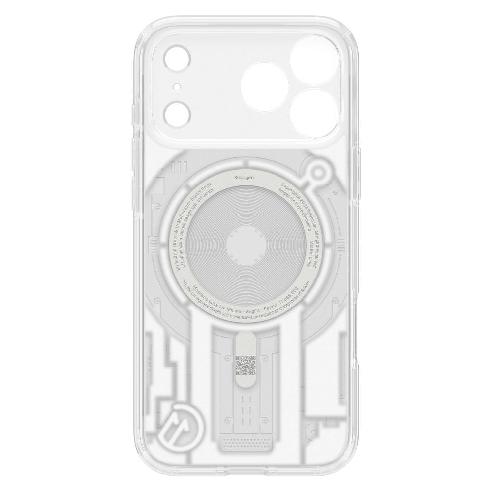 MagSafe-hoesje voor Apple iPhone 18 Pro / 17 Pro, Spigen, C11 Ultra Hybrid MagFit Element, wit ACS12308