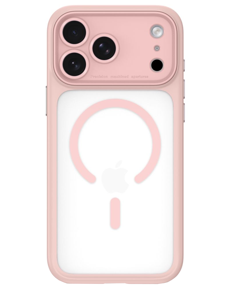 Coque MagSafe pour Apple iPhone 18 Pro / 17 Pro, Tech-Protect, MagPeak CC, rose mat.