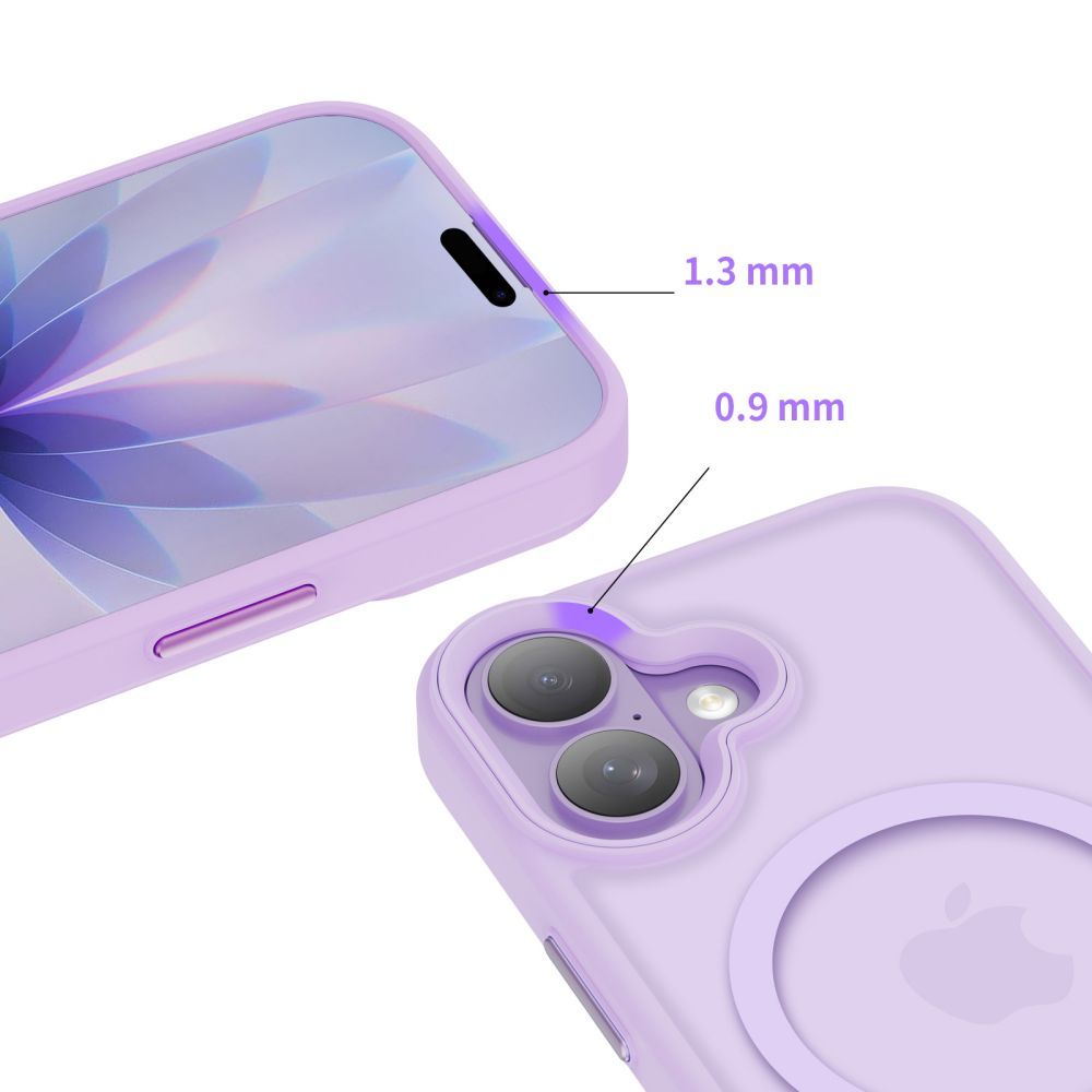 Étui MagSafe pour Apple iPhone 17, Tech-Protect, Magmat, Violet Mat