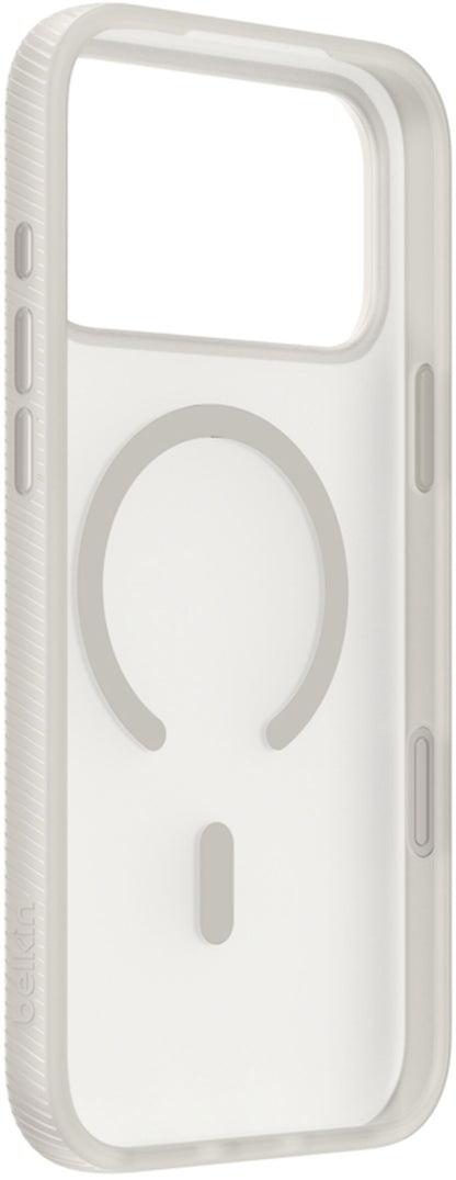 Coque MagSafe pour Apple iPhone 17 Pro Max, Belkin, SheerForce Grip, Beige MSA036hqSA