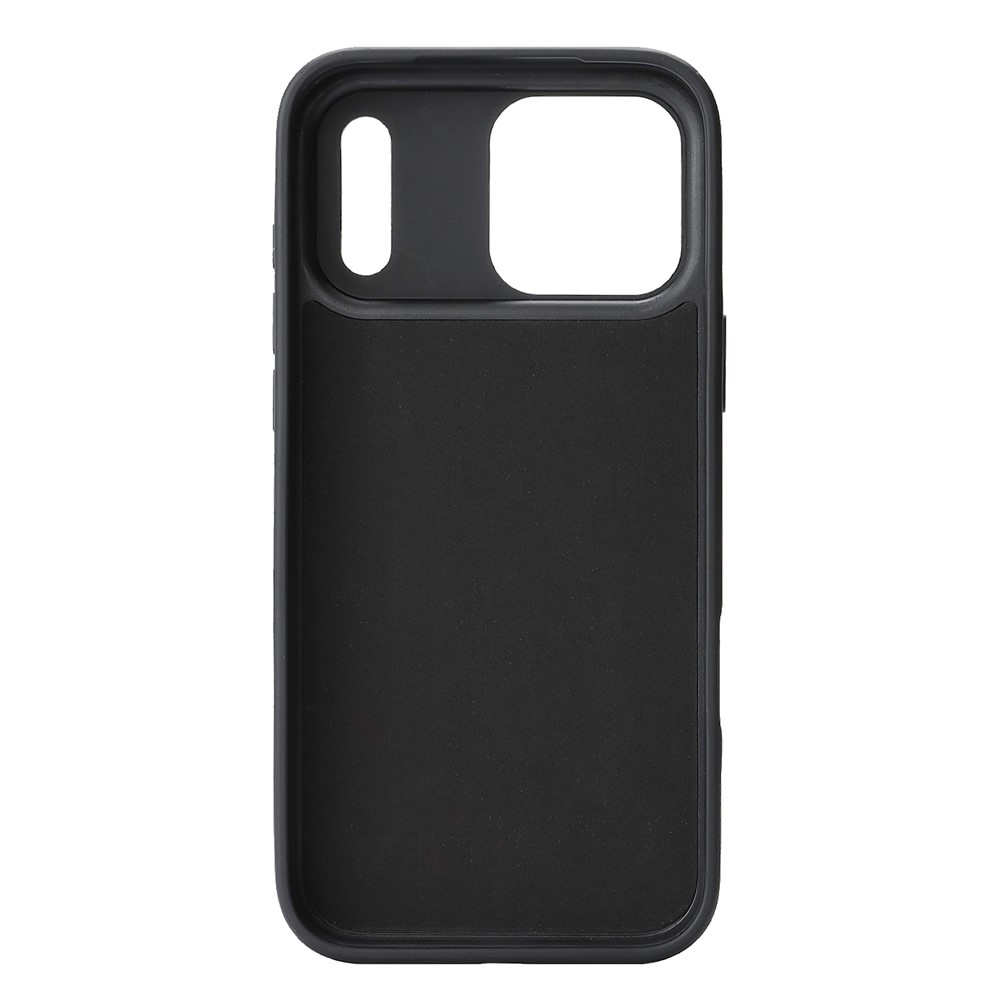 Coque MagSafe pour Apple iPhone 17 Pro Max, OEM, Anneau Métallique en Carbone, Noire