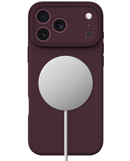 MagSafe-Hülle für Apple iPhone 18 Pro / 17 Pro, Tech-Protect, Silikon, Weinrot