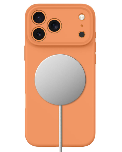 MagSafe-hoesje voor Apple iPhone 18 Pro Max / 17 Pro Max, Tech-Protect, siliconen, oranje