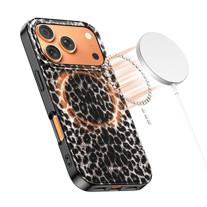 Étui MagSafe pour Apple iPhone 17 Pro, Tech-Protect, Lamano Leopard, Noir