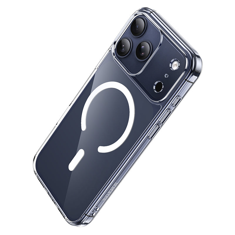 Coque MagSafe pour Apple iPhone 17 Pro Max, Borofone, BI5 Ice Shield, Transparente