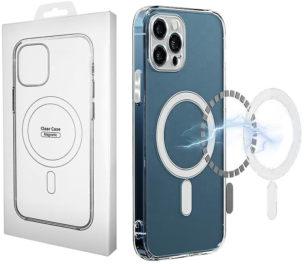 Coque MagSafe pour Apple iPhone 16, OEM, Transparente avec Protection de Caméra