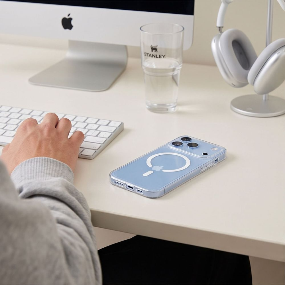 MagSafe-hoesje voor Apple iPhone 18 Pro / 17 Pro, Tech-Protect, Flexair, Transparant