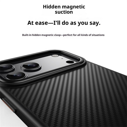 MagSafe-Hülle für Apple iPhone 18 Pro Max / 17 Pro Max, OEM, Carbon, Schwarz