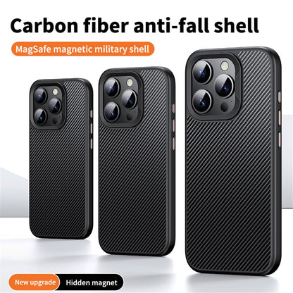 MagSafe-Hülle für Apple iPhone 15 Pro, OEM, Carbon, Schwarz