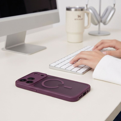 Coque MagSafe pour Apple iPhone 18 Pro Max / 17 Pro Max, Tech-Protect, BasicMag, Rouge Mat