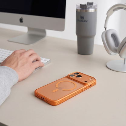 MagSafe-Hülle für Apple iPhone 18 Pro Max / 17 Pro Max, Tech-Protect, MagPrime CC, Matt Orange