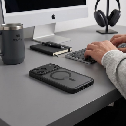 Coque MagSafe pour Apple iPhone 18 Pro Max / 17 Pro Max, Tech-Protect, BasicMag, Noir Mat