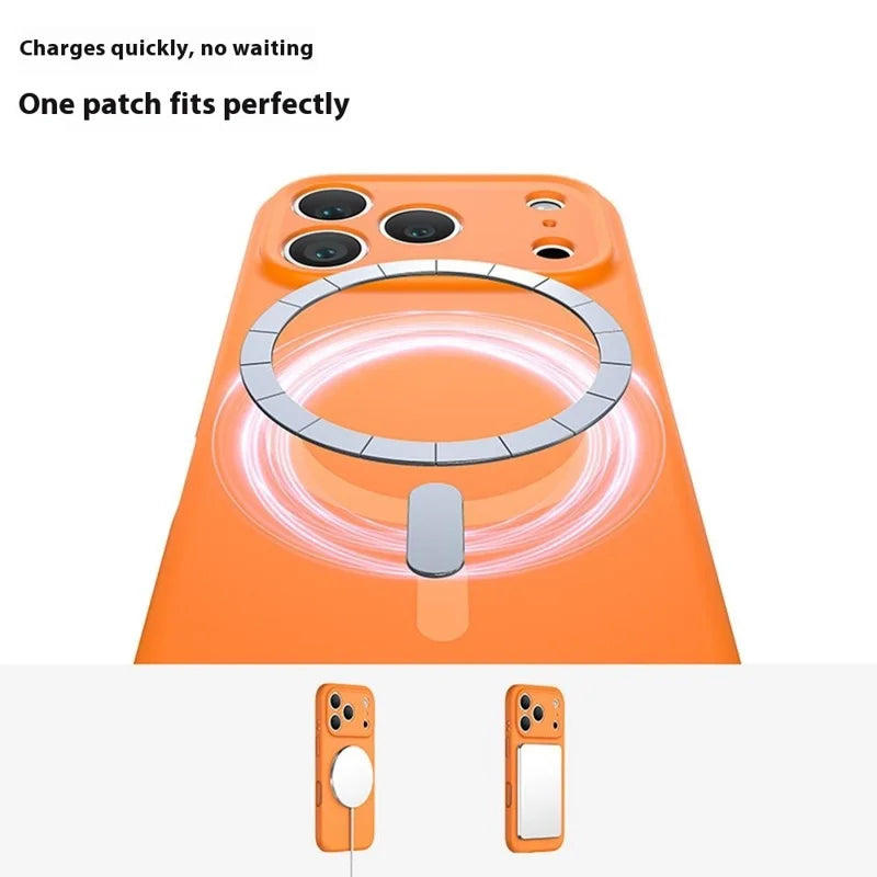 MagSafe-hoesje voor Apple iPhone 17 Pro, OEM, vloeibaar siliconen, zwart