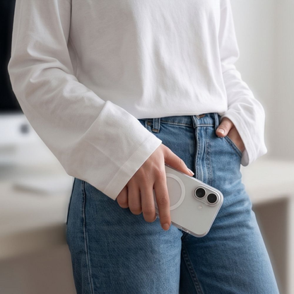 MagSafe-Hülle für Apple iPhone 17, Tech-Protect, MagZero, Matt Weiß