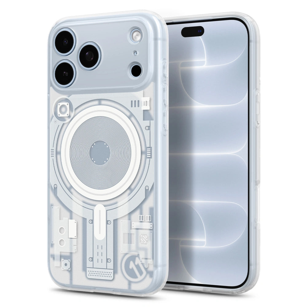 MagSafe-hoesje voor Apple iPhone 18 Pro / 17 Pro, Spigen, C11 Ultra Hybrid MagFit Element, wit ACS12308