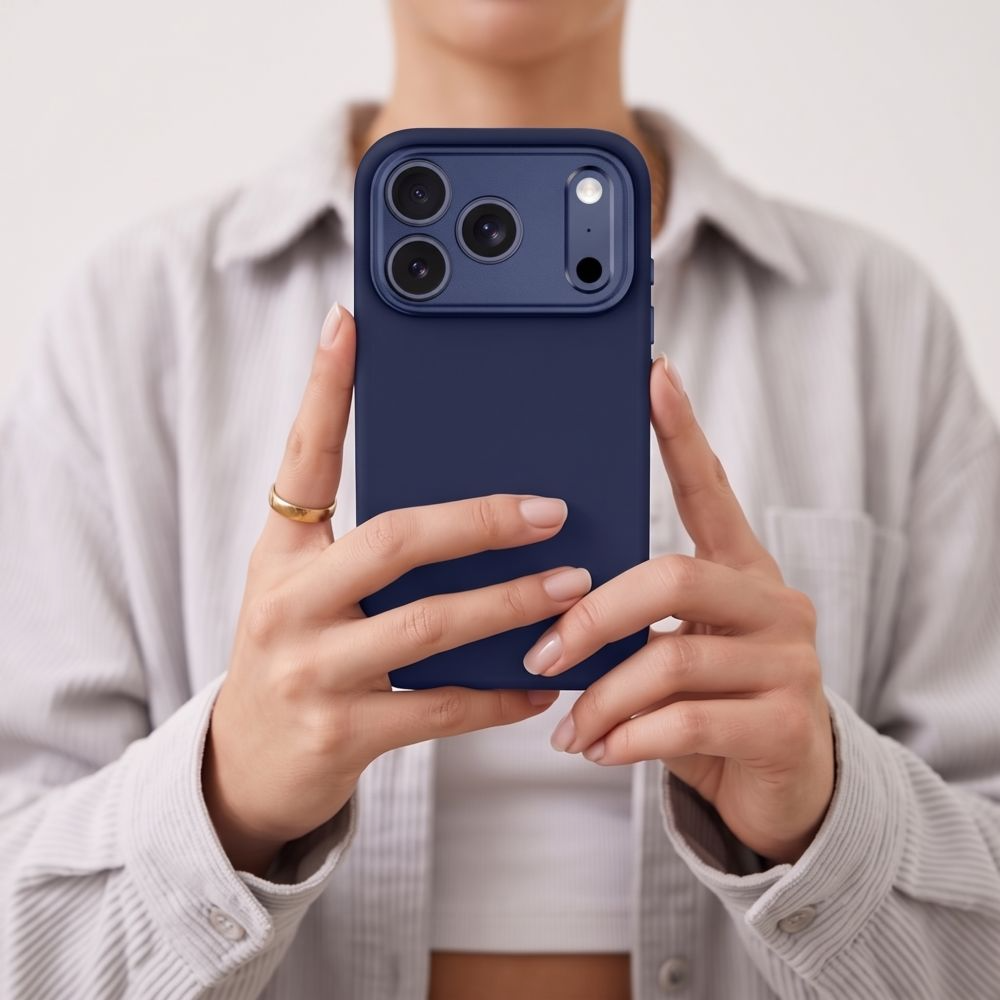 Coque MagSafe pour Apple iPhone 18 Pro / 17 Pro, Tech-Protect, Uniq CC, Bleu marine