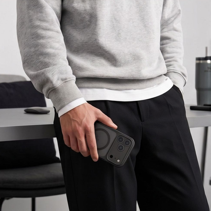 MagSafe-hoesje voor Apple iPhone 18 Pro / 17 Pro, Tech-Protect, BasicMag, Mat Zwart