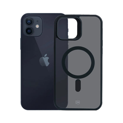 MagSafe Case for Apple iPhone 12 / 12 Pro, 3MK, Smoke MagCase, Black