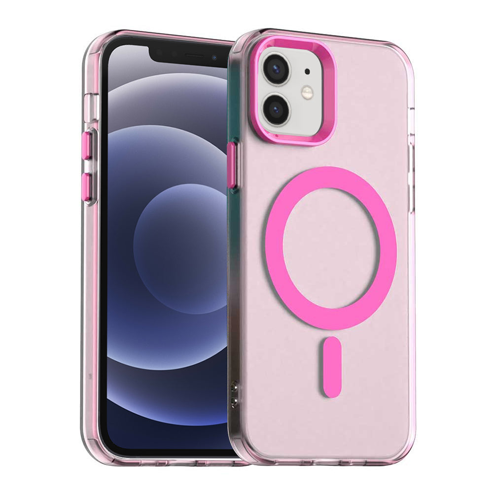 Coque MagSafe pour Apple iPhone 12 / 12 Pro, Techsuit, CandyCase, Rose