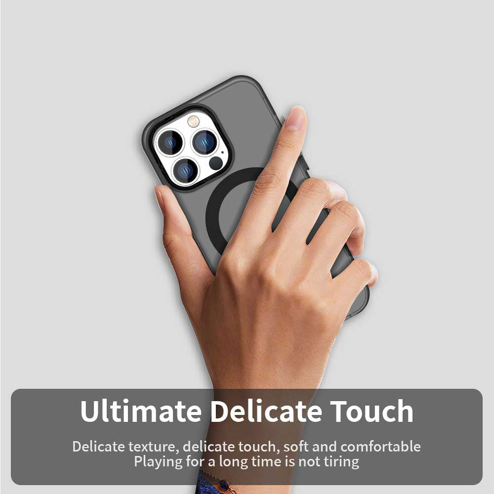 MagSafe-hoesje voor Apple iPhone 12 Pro Max, Techsuit, CandyCase, Zwart