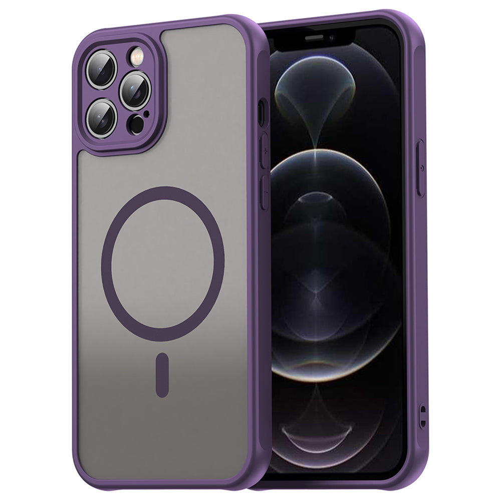 Coque MagSafe pour Apple iPhone 12 Pro Max, Techsuit, HaloFrost II, Violet