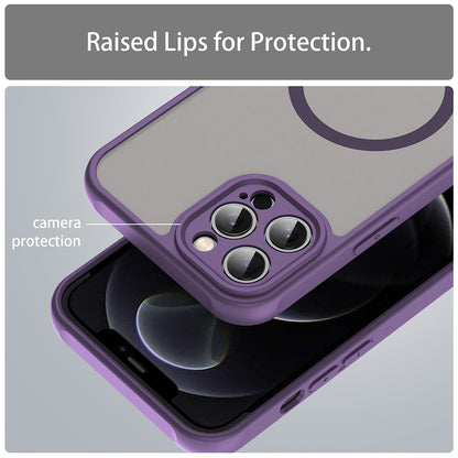Coque MagSafe pour Apple iPhone 12 Pro Max, Techsuit, HaloFrost II, Violet