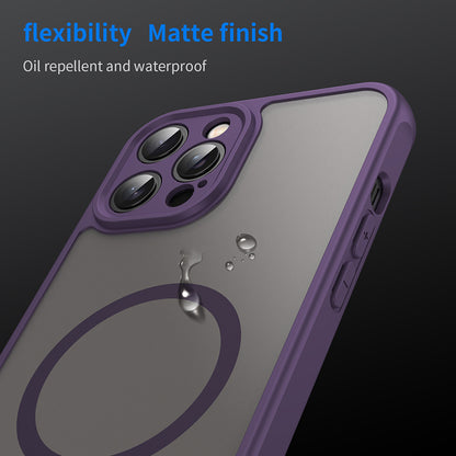 Coque MagSafe pour Apple iPhone 12 Pro Max, Techsuit, HaloFrost II, Violet