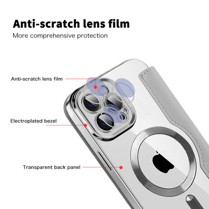 MagSafe-hoes voor Apple iPhone 12 Pro Max, Techsuit, SmartMag Book, Grijs