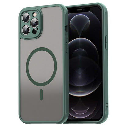 MagSafe Case for Apple iPhone 12 Pro, Techsuit, HaloFrost II, Green