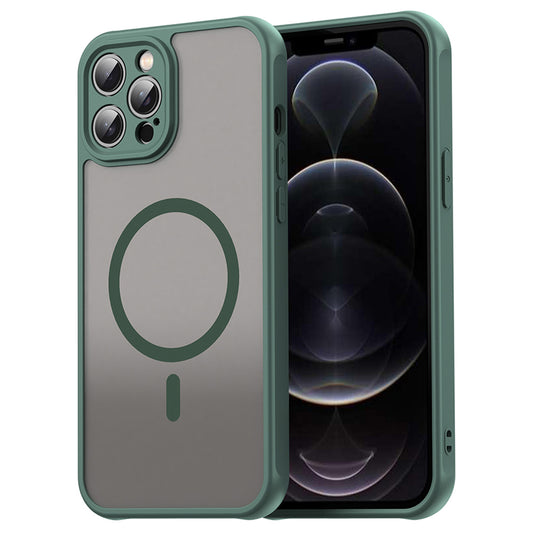 Coque MagSafe pour Apple iPhone 12 Pro, Techsuit, HaloFrost II, Vert