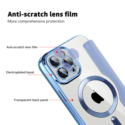 MagSafe-hoes voor Apple iPhone 12 Pro, Techsuit, SmartMag Book, Blauw