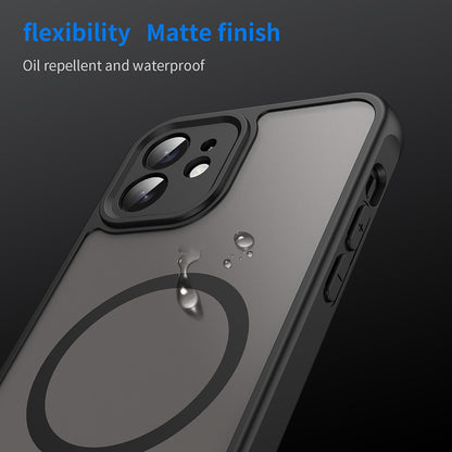 MagSafe-Hülle für Apple iPhone 12, Techsuit, HaloFrost II, Schwarz