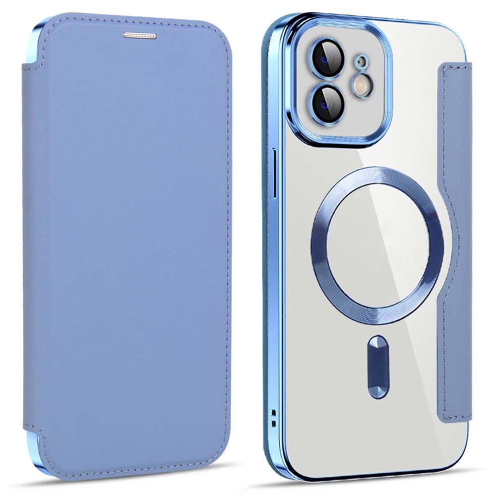 MagSafe-hoes voor Apple iPhone 12, Techsuit, SmartMag Book, Blauw
