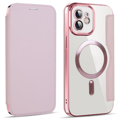 MagSafe-hoes voor Apple iPhone 12, Techsuit, SmartMag Book, Roze
