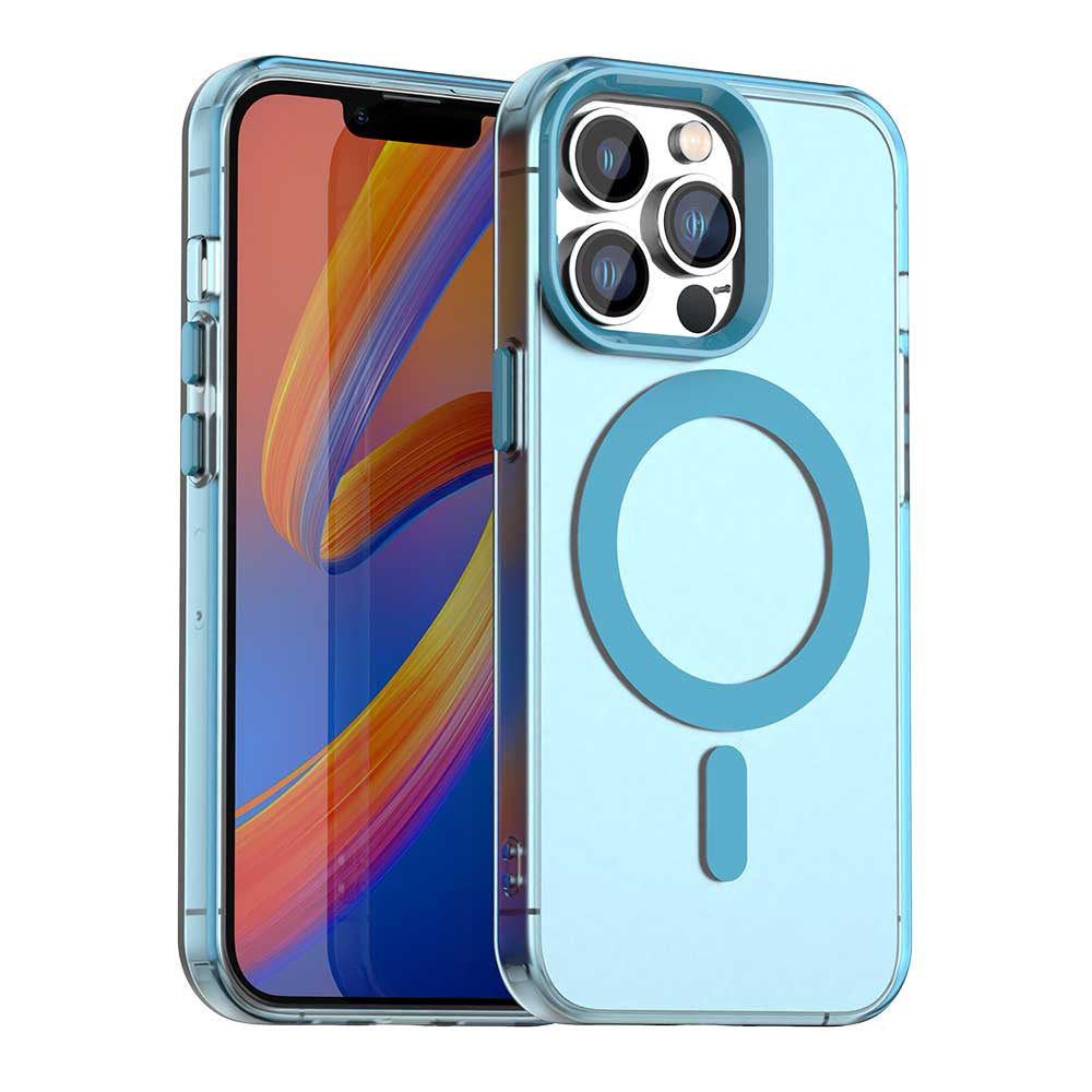 MagSafe-Hülle für Apple iPhone 13 Pro, Techsuit, CandyCase, Blau