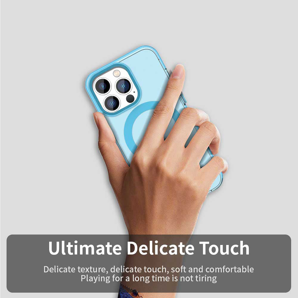 MagSafe-Hülle für Apple iPhone 13 Pro, Techsuit, CandyCase, Blau