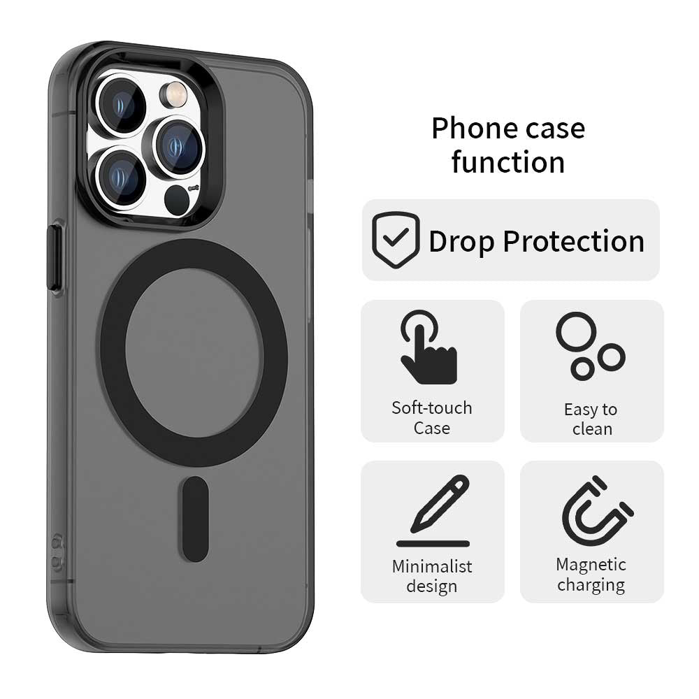 MagSafe-hoesje voor Apple iPhone 13 Pro, Techsuit, CandyCase, Zwart