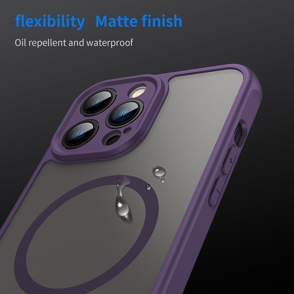Coque MagSafe pour Apple iPhone 13 Pro, Techsuit, HaloFrost II, Violet