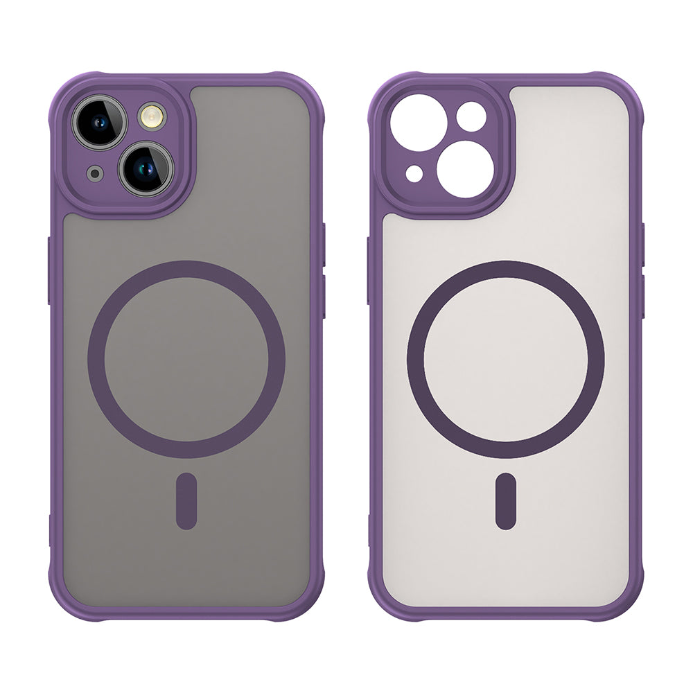 Coque MagSafe pour Apple iPhone 13, Techsuit, HaloFrost II, Violet