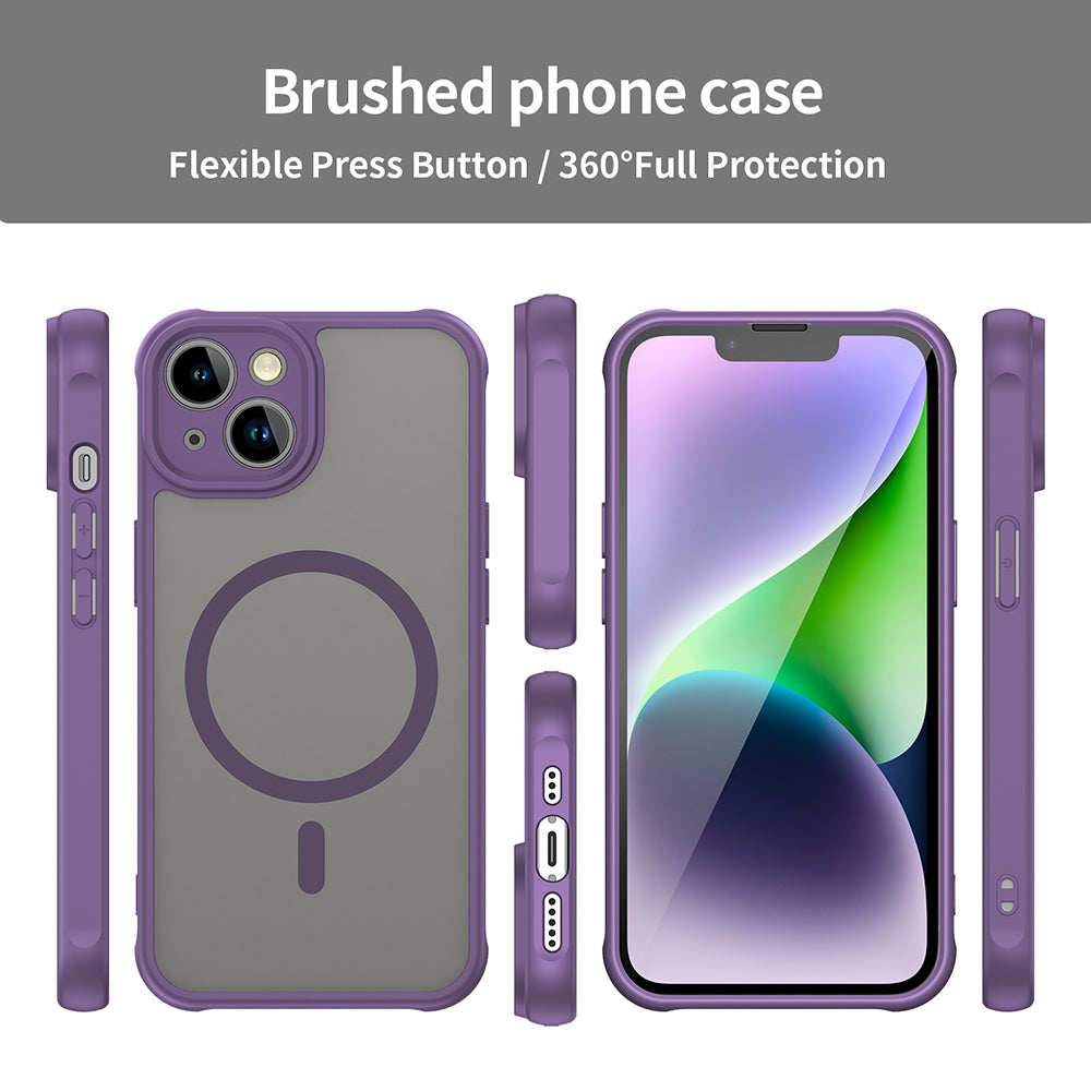Coque MagSafe pour Apple iPhone 13, Techsuit, HaloFrost II, Violet