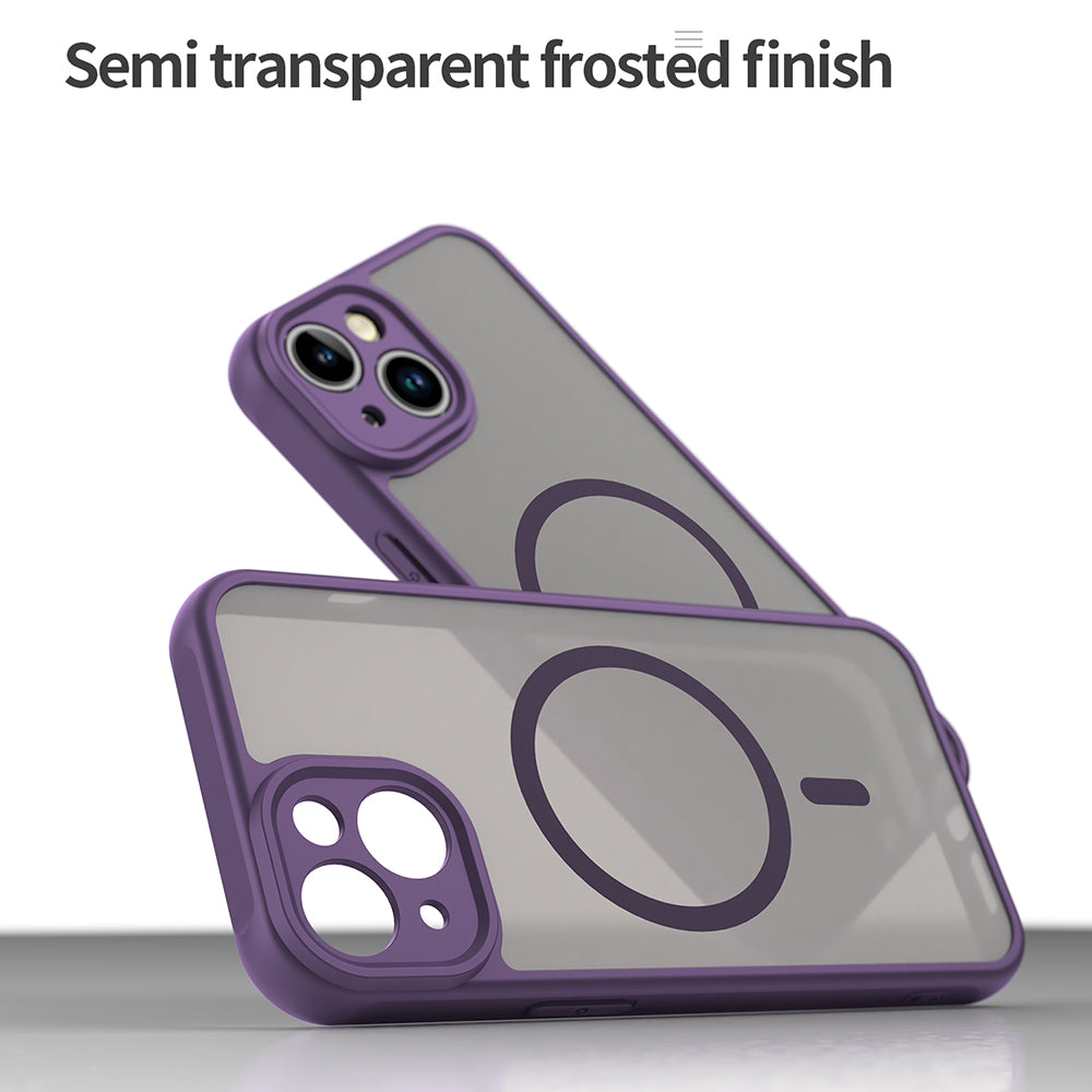 Coque MagSafe pour Apple iPhone 13, Techsuit, HaloFrost II, Violet