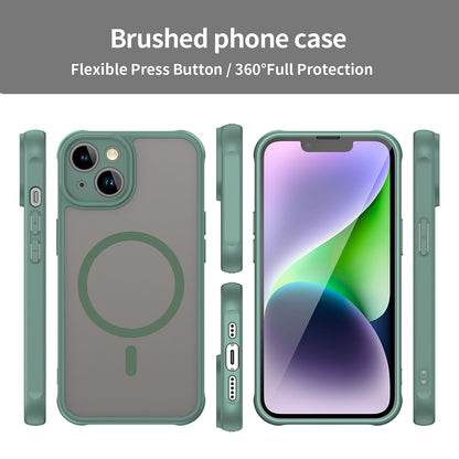 Coque MagSafe pour Apple iPhone 13, Techsuit, HaloFrost II, Vert