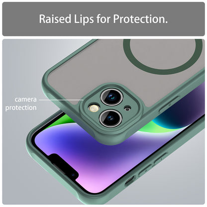 Coque MagSafe pour Apple iPhone 13, Techsuit, HaloFrost II, Vert